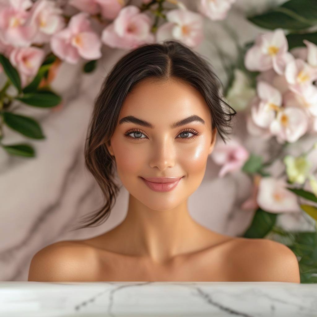 A professional, photostyle background for a beauty and wellness platform targeting both beauty professionals and consumers-3