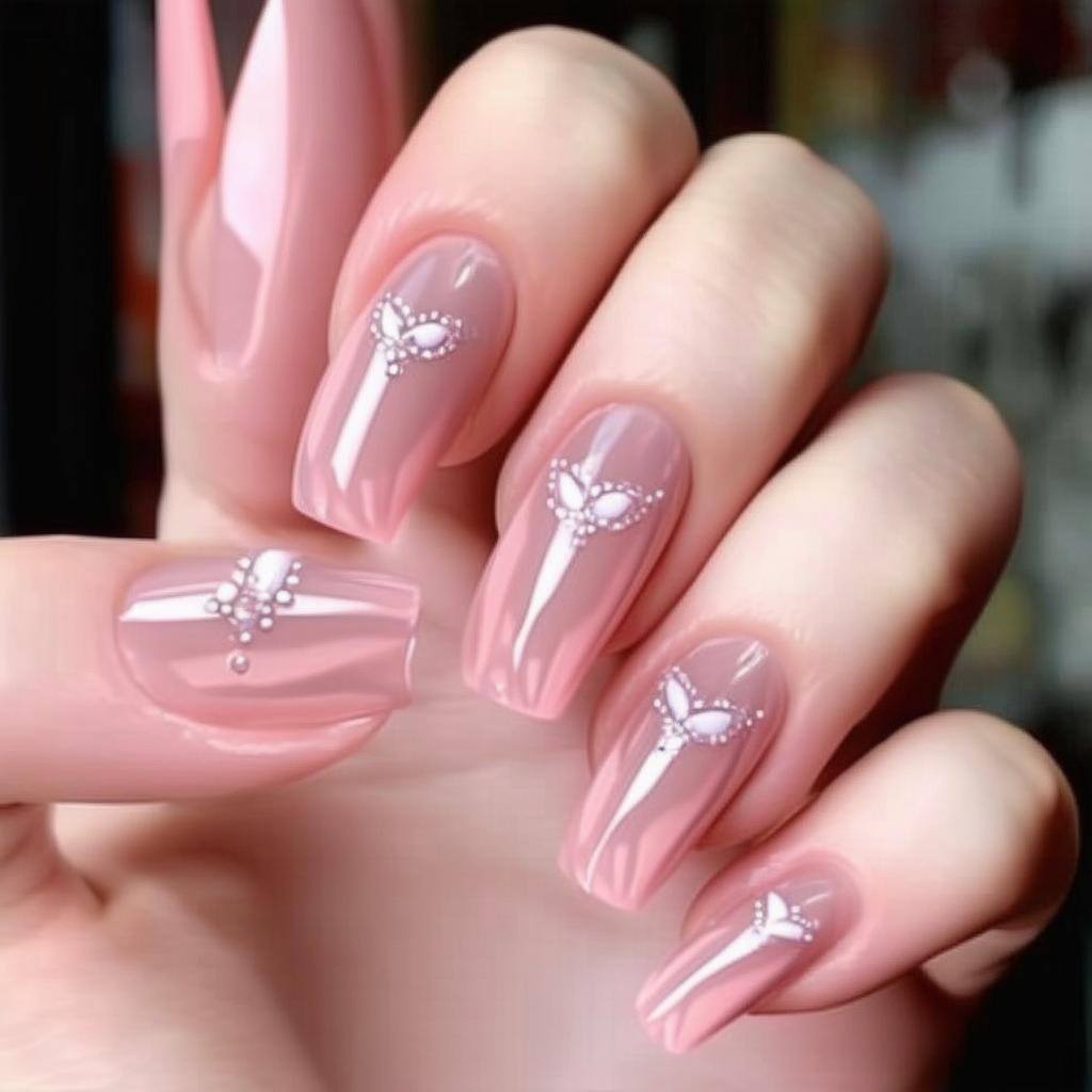Replace this image of nails with something, petite, pretty but realistic, maybe simple